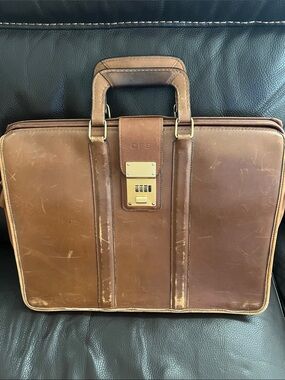 Coach Vintage Leather Briefcase w/ Combination Lock - 329 🔐 No 288 0122